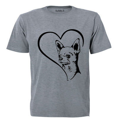 Chihuahua Heart - Adults - T-Shirt - BuyAbility