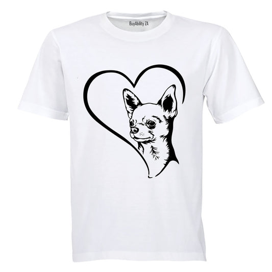 Chihuahua Heart - Adults - T-Shirt - BuyAbility