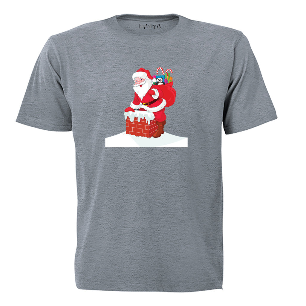 Chimney Santa - Christmas - Kids T-Shirt