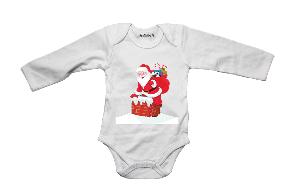Chimney Santa - Christmas - Baby Grow