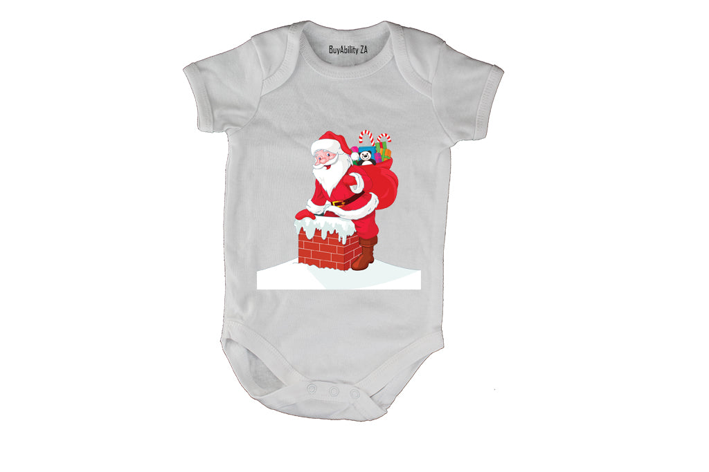 Chimney Santa - Christmas - Baby Grow
