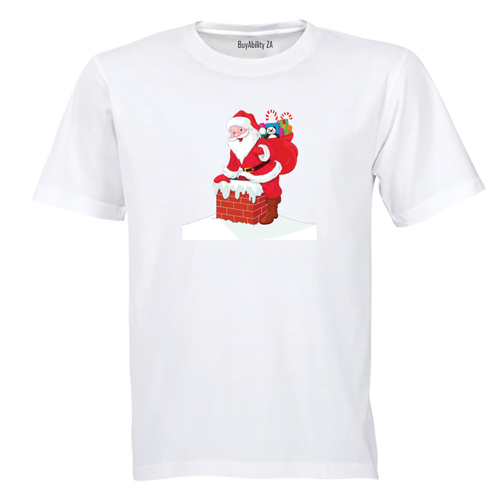 Chimney Santa - Christmas - Kids T-Shirt