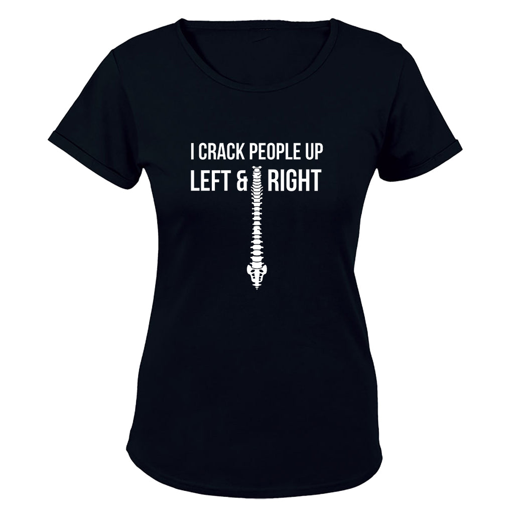 Chiropractor - Crack People Up - Ladies - T-Shirt - BuyAbility South Africa