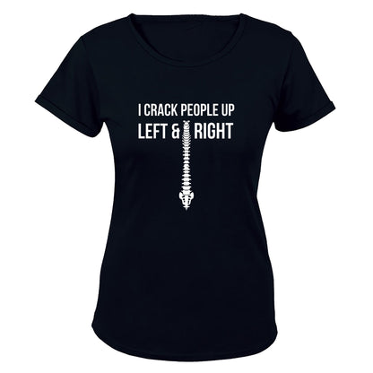Chiropractor - Crack People Up - Ladies - T-Shirt - BuyAbility South Africa