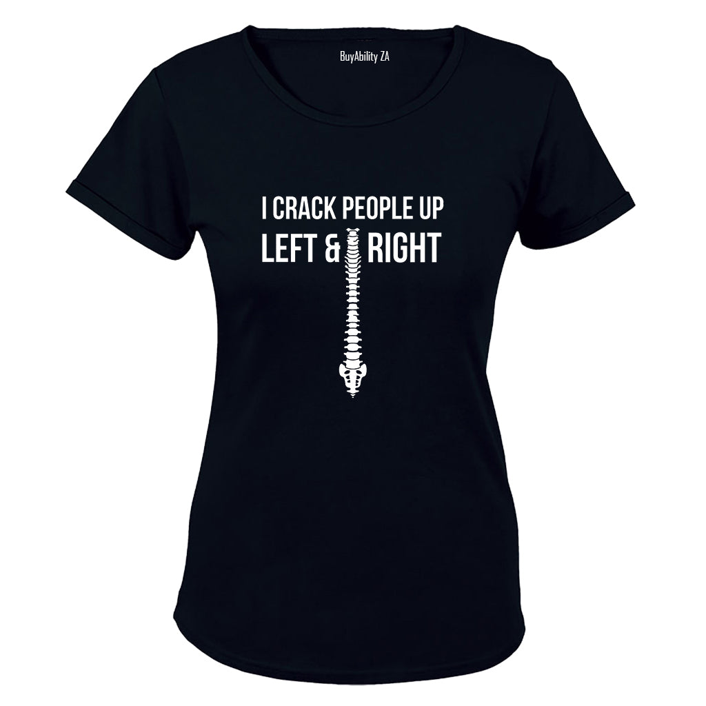 Chiropractor - Crack People Up - Ladies - T-Shirt