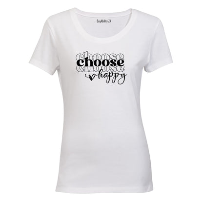 Choose Happy - Ladies - T-Shirt - BuyAbility South Africa