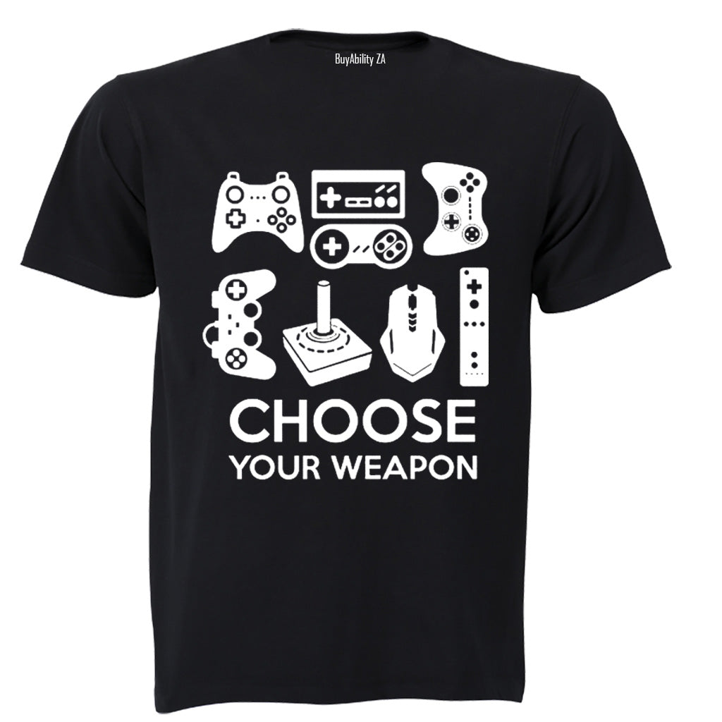 Choose Your Weapon - Gamer - Kids T-Shirt