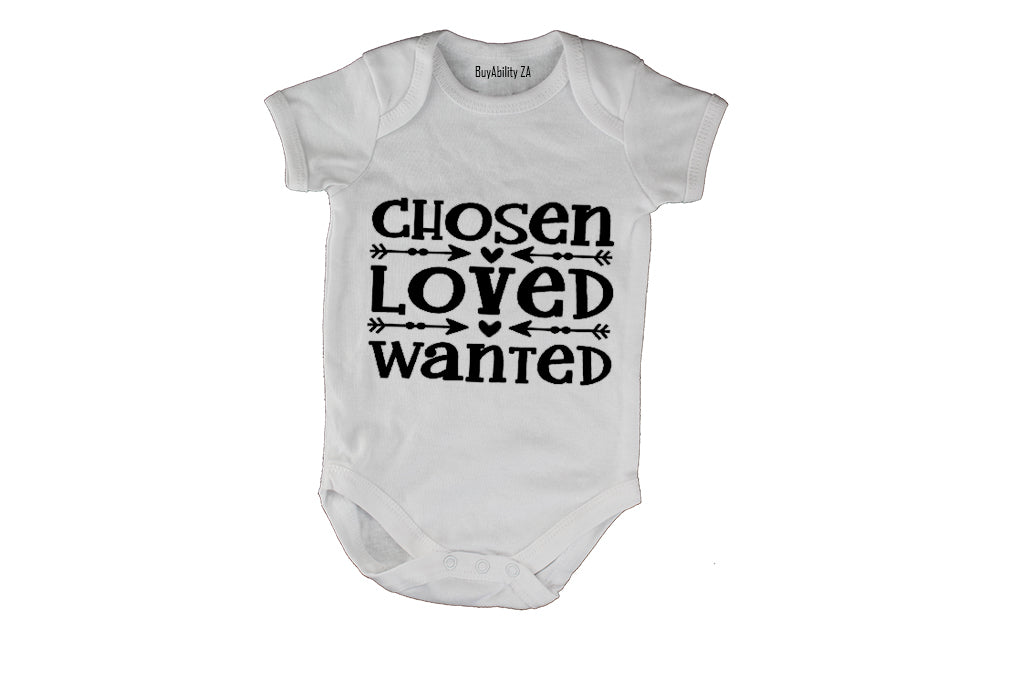 Chosen - Loved - Wanted - Baby Grow