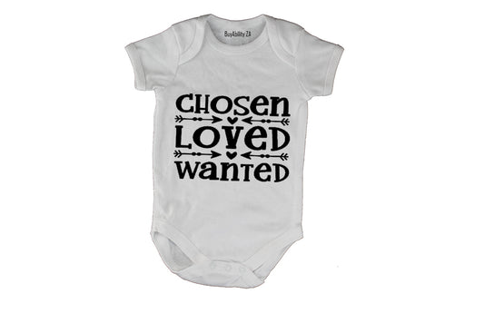 Chosen - Loved - Wanted - Baby Grow