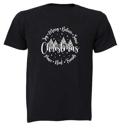 Christmas - Circular - Adults - T-Shirt - BuyAbility South Africa