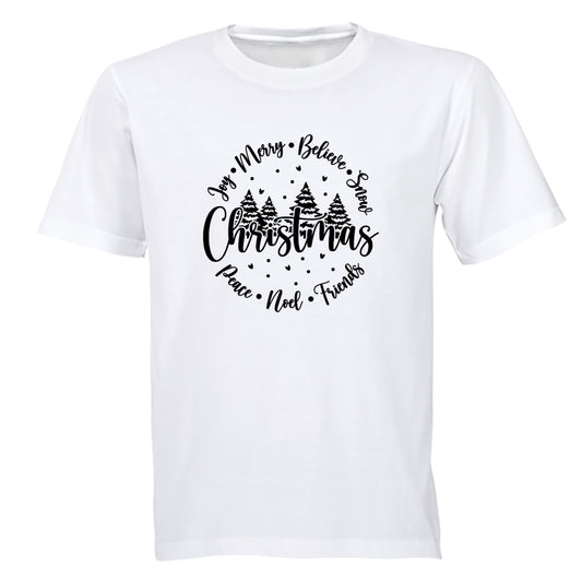 Christmas - Circular - Adults - T-Shirt - BuyAbility South Africa
