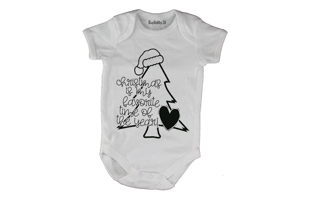 Christmas - Favorite Time - Baby Grow