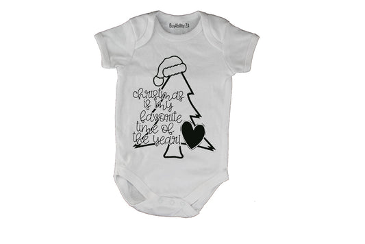 Christmas - Favorite Time - Baby Grow
