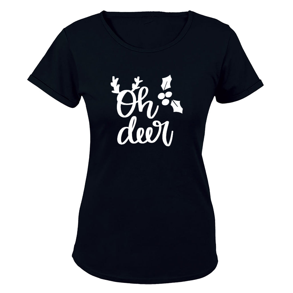 Christmas - Oh Deer - Ladies - T-Shirt - BuyAbility South Africa
