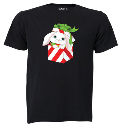 Christmas Bunny Gift - Kids T-Shirt - BuyAbility