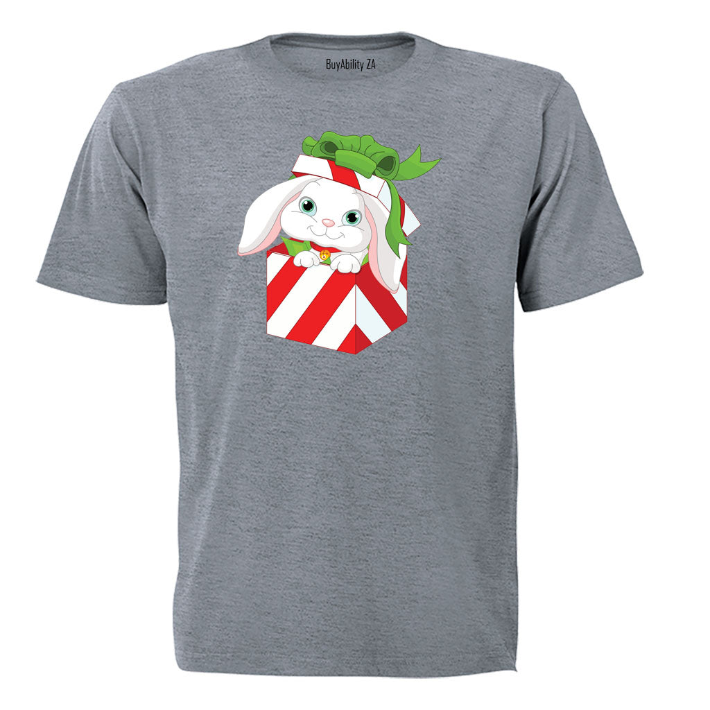 Christmas Bunny Gift - Kids T-Shirt - BuyAbility