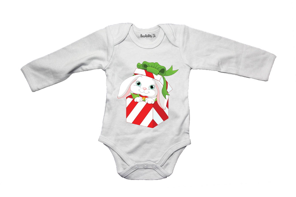 Christmas Bunny Gift - Baby Grow