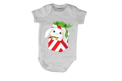 Christmas Bunny Gift - Baby Grow