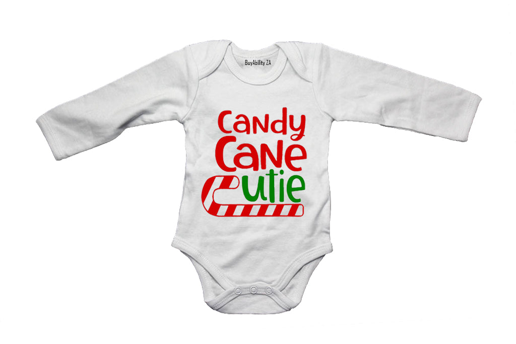 Christmas Candy Cane Cutie - Colourful - Baby Grow