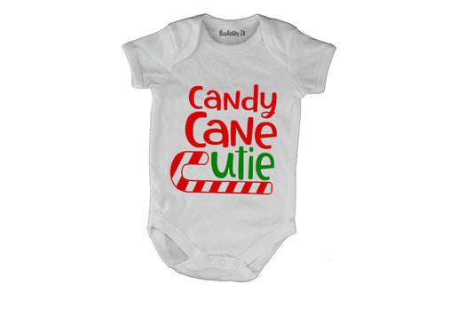 Christmas Candy Cane Cutie - Colourful - Baby Grow