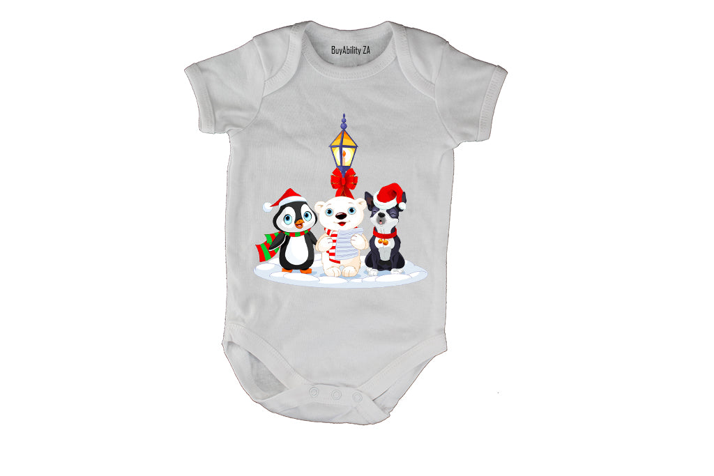 Christmas Carol Friends - Baby Grow