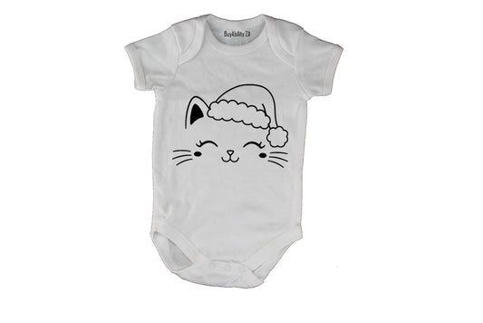 Christmas Cat - Baby Grow