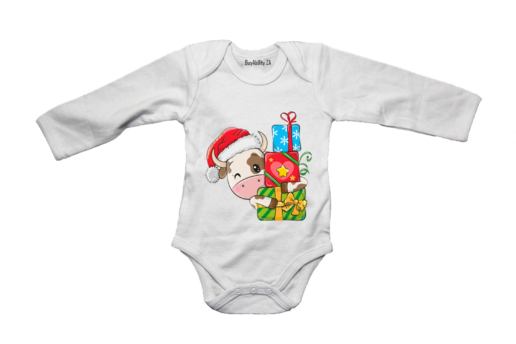 Christmas Cow - Baby Grow