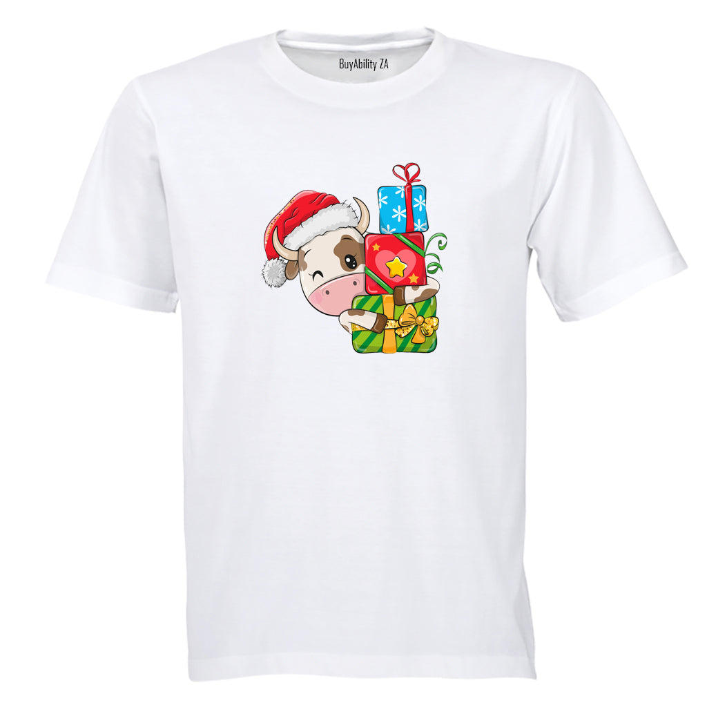 Christmas Cow - Kids T-Shirt
