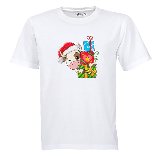 Christmas Cow - Kids T-Shirt