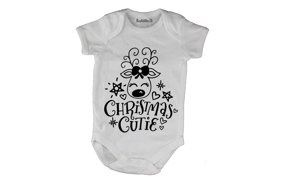 Christmas Cutie - Reindeer - Baby Grow