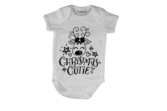 Christmas Cutie - Reindeer - Baby Grow