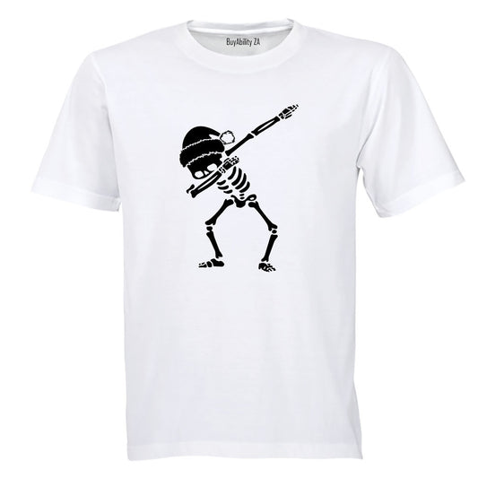 Christmas Dabbing Skeleton - Adults - T-Shirt