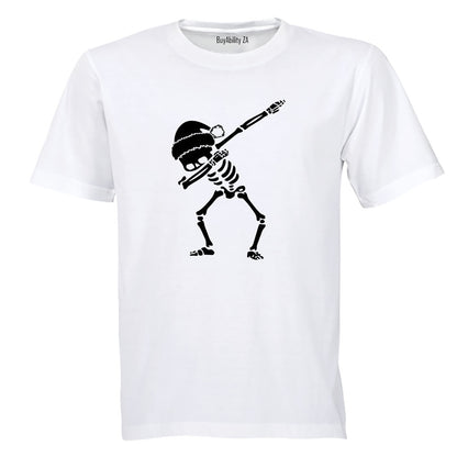 Christmas Dabbing Skeleton - Kids T-Shirt