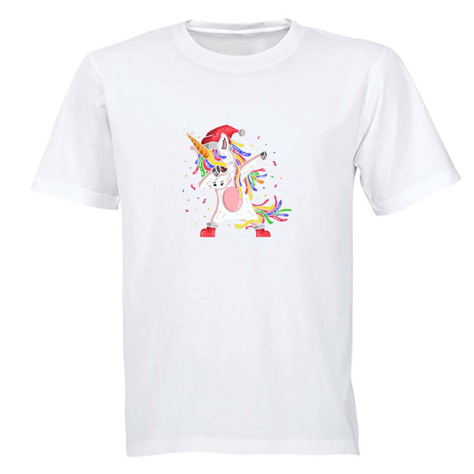 Christmas Dabbing Unicorn - Kids T-Shirt - BuyAbility South Africa