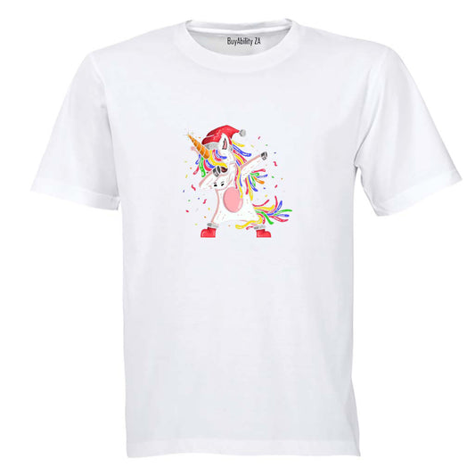 Christmas Dabbing Unicorn - Kids T-Shirt