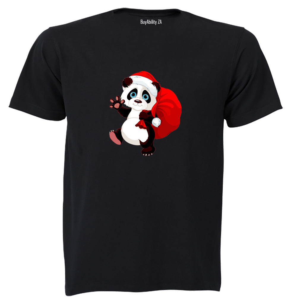 Christmas Delivery Panda - Kids T-Shirt