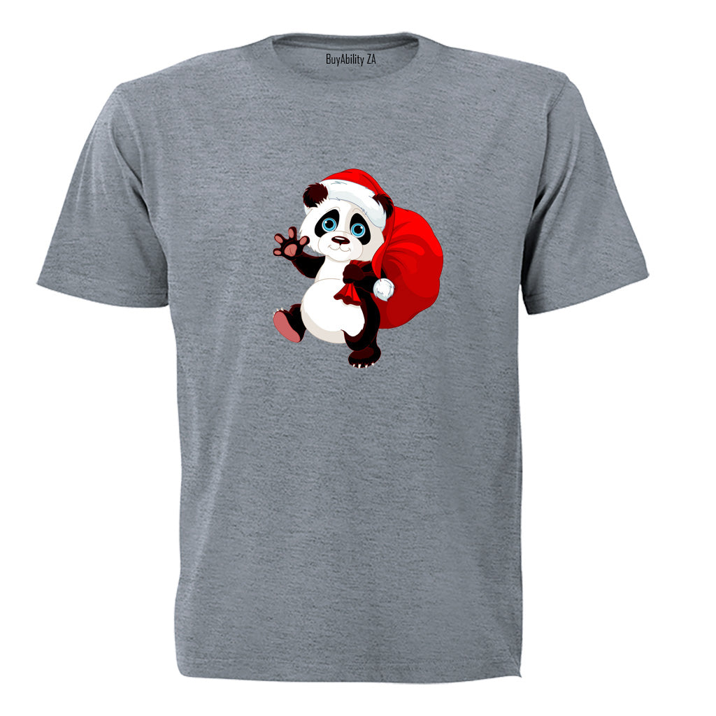 Christmas Delivery Panda - Kids T-Shirt