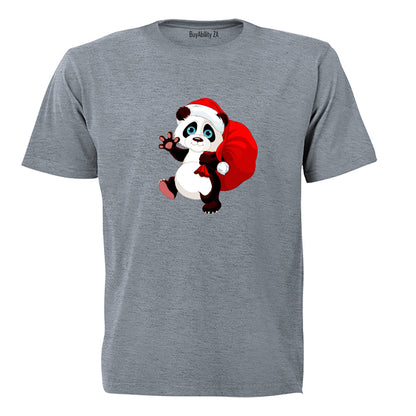 Christmas Delivery Panda - Kids T-Shirt