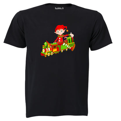 Christmas Elf - Train - Kids T-Shirt - BuyAbility