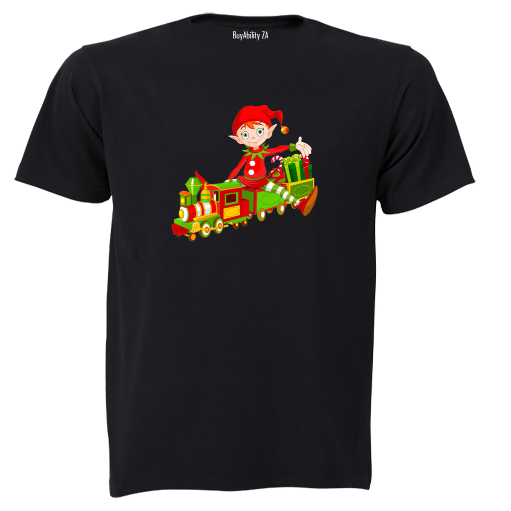Christmas Elf - Train - Kids T-Shirt - BuyAbility