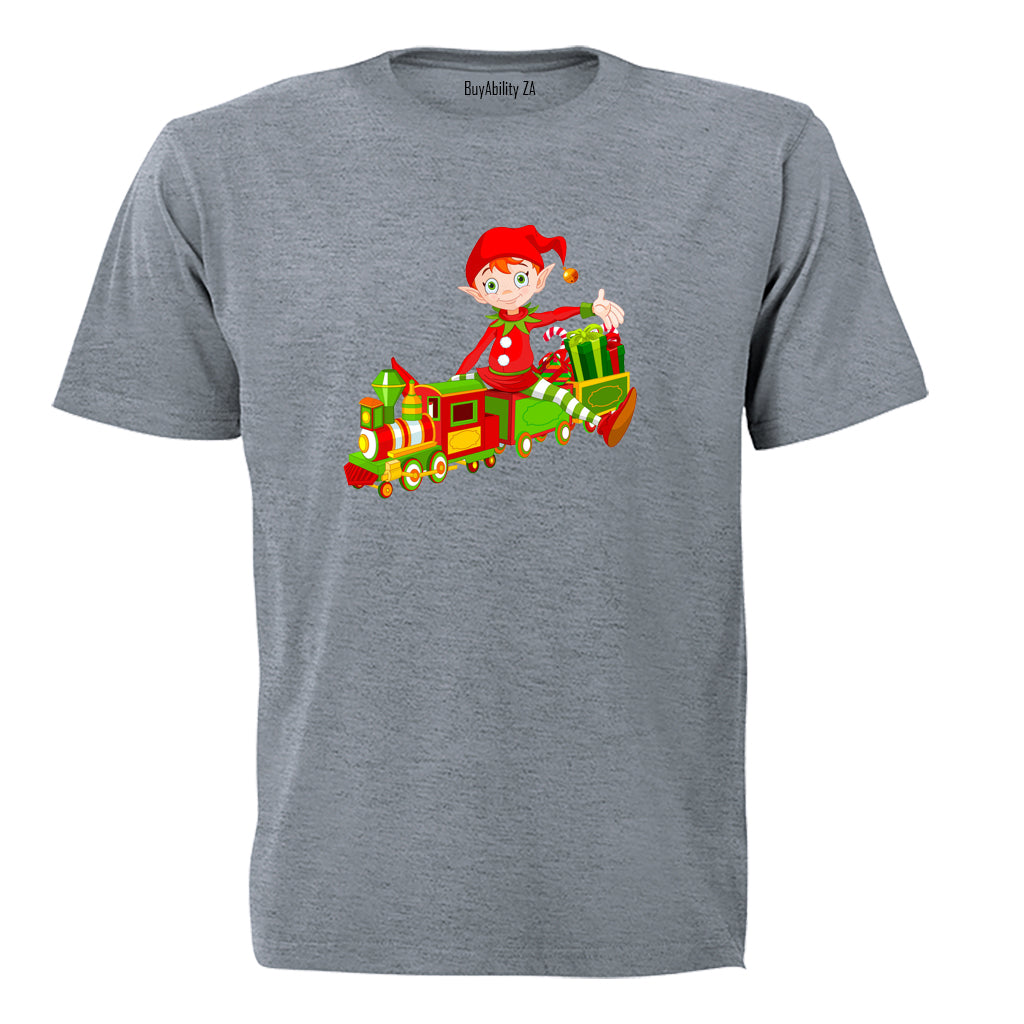 Christmas Elf - Train - Kids T-Shirt - BuyAbility