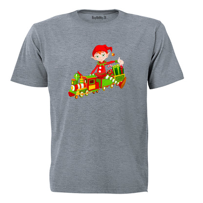 Christmas Elf - Train - Kids T-Shirt - BuyAbility