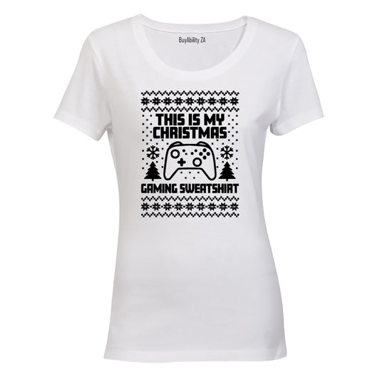 Christmas Gaming Sweatshirt - Ladies - T-Shirt