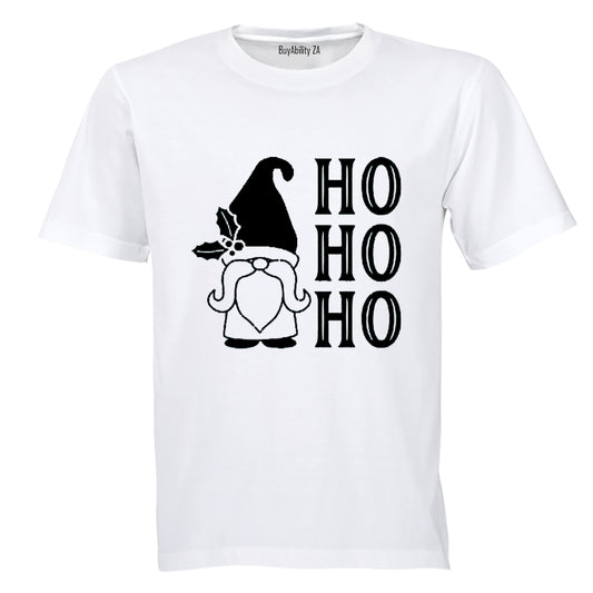 Christmas Gnome - Ho Ho - Adults - T-Shirt