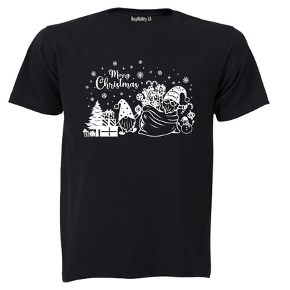 Christmas Gnome Presents - Adults - T-Shirt