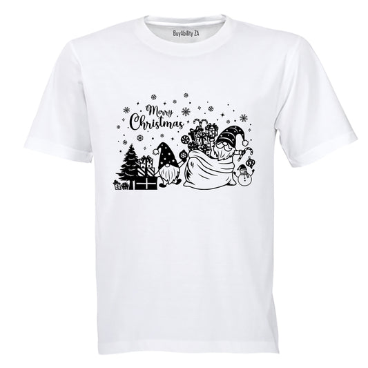 Christmas Gnome Presents - Adults - T-Shirt