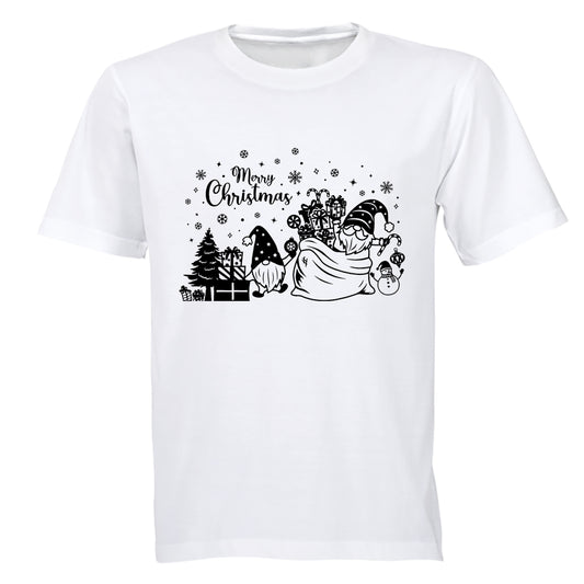 Christmas Gnome Presents - Adults - T-Shirt - BuyAbility South Africa