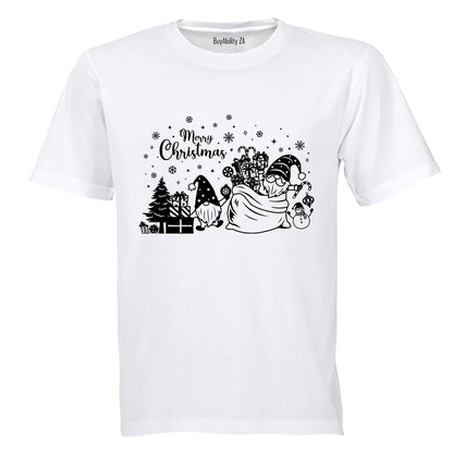 Christmas Gnome Presents - Kids T-Shirt