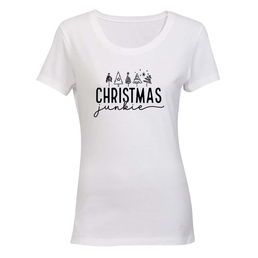 Christmas Junkie - Ladies - T-Shirt - BuyAbility South Africa