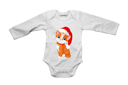 Christmas Kitten - Baby Grow